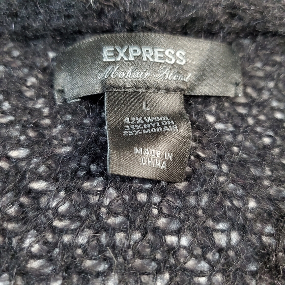 Express Black Knit Cardigan with Tie Waist - Picture 5 of 7